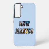 New Mexico Afbeelding Tekst Samsung Galaxy Hoesje (Achterkant)