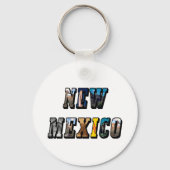 New Mexico Afbeelding Tekst Sleutelhanger (Voorkant)