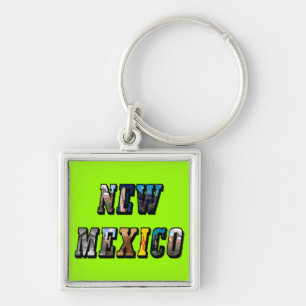 New Mexico Afbeelding Tekst Sleutelhanger