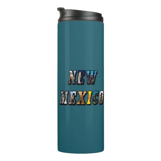 New Mexico Afbeeldingstekst Thermosbeker (Geroteerd rechts)