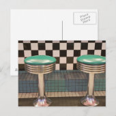 New Mexico, Albuquerque. De 66 Diner langs Briefkaart (Voorkant / Achterkant)
