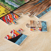 New Mexico Alien Balloon Vacation Jigzaag Puzzle Legpuzzel (Zijkant)