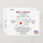 New Mexico Amerikaanse staat op een kaart en nutti (Voorkant / Achterkant)