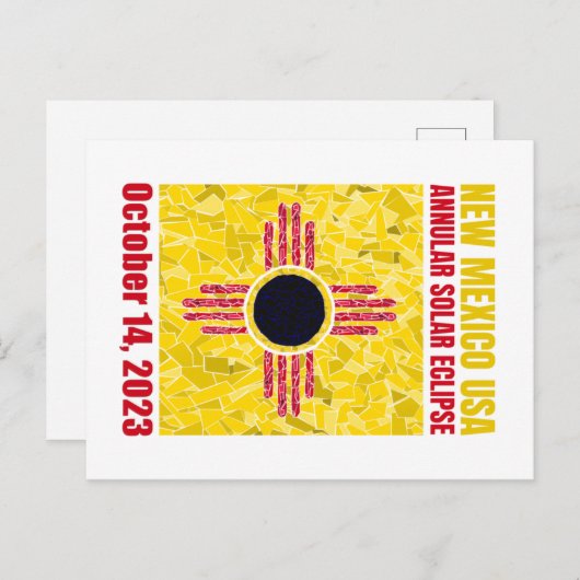 New Mexico Annular Eclipse Post Card Briefkaart (Voorkant / Achterkant)