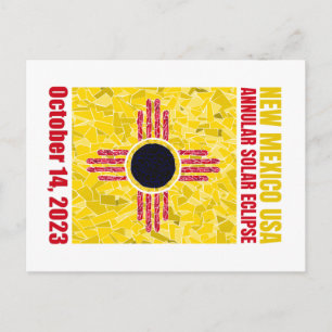 New Mexico Annular Eclipse Post Card Briefkaart
