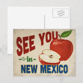 New Mexico Apple - Vintage Travel Briefkaart (Voorkant / Achterkant)