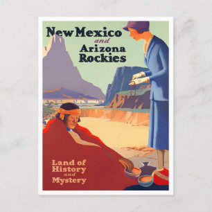 New Mexico Arizona vintage briefkaart