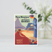 New Mexico Arizona vintage briefkaart (Staand voorkant)