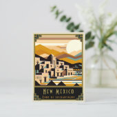 New Mexico | Art. Deco Briefkaart (Staand voorkant)