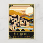 New Mexico | Art. Deco Briefkaart (Voorkant)