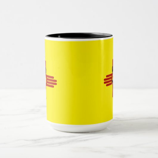 New Mexico Basenji Dog Sighthound Zia Symbool Mok (Midden)