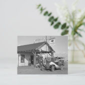 New Mexico-benzinestation, 1936 Briefkaart (Staand voorkant)