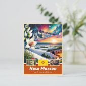 New Mexico betoverde landschapswonderen Briefkaart (Staand voorkant)