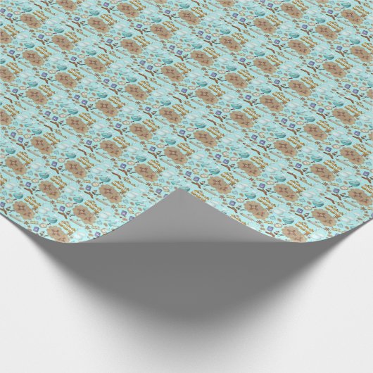 New Mexico Biscochito Cookies Zia Sun Cadeaupapier (Hoek)