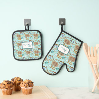 New Mexico Biscochito Cookies Zia Sun Ovenwant & Pannenlap Set