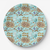 New Mexico Biscochito Cookies Zia Sun Papieren Bordje (Voorkant)