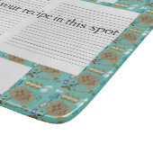 New Mexico Biscochito Cookies Zia Sun receptkaart Snijplank (Hoek)