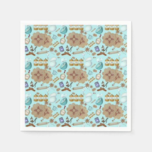 New Mexico Biscochito Cookies Zia Sun Servet (Voorkant)