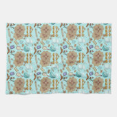 New Mexico Biscochito Cookies Zia Sun Theedoek (Horizontaal)