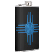 New Mexico Blauw Heupfles (Rechts)