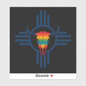 New Mexico Blauw  Sticker (Vel)