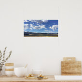 New Mexico Blue Sky Vreedzame Wolken Fotografie Poster (Keuken)