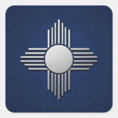 New Mexico Blue Vierkante Sticker (Voorkant)