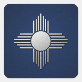 New Mexico Blue Vierkante Sticker