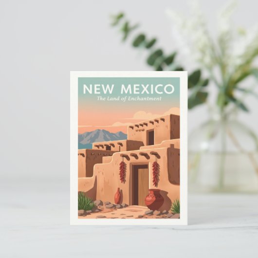  New Mexico Briefkaart (Staand voorkant)