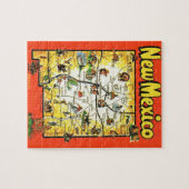 New Mexico Briefkaart Kaart Jigsaw Puzzel (Horizontaal)