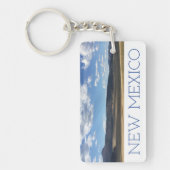 New Mexico Bright Blue Sky en Mountains Sleutelhan Sleutelhanger (Voorkant)