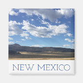 New Mexico Bright Blue Sky over Mountains Magnet (Voorkant)