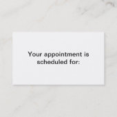 New Mexico Canyon Afsprakenkaartje (Achterkant)