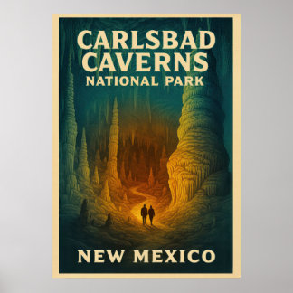 New Mexico Carlsbad Caverns Nationaal Park V01 Poster