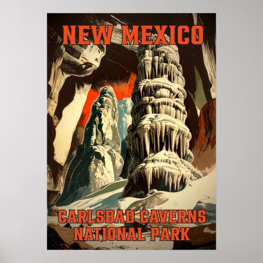 New Mexico Carlsbad Caverns Nationaal Park V02 Poster (Voorkant)
