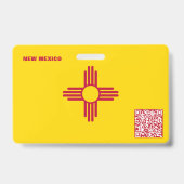 NEW MEXICO - Child ID - USA Flag Achtergrond Badge (Achterkant)