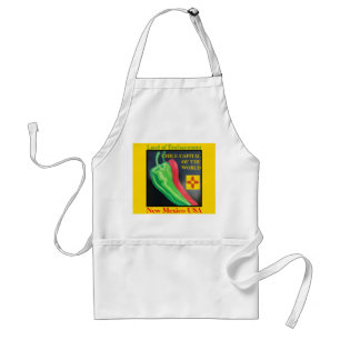 New Mexico Chili Land of Enchantment Red of Green Standaard Schort