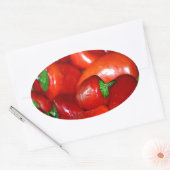 New Mexico Chili Peppers (Chili) Ovale Sticker (Envelop)