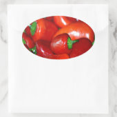 New Mexico Chili Peppers (Chili) Ovale Sticker (Tas)