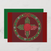 New Mexico Christmas Uitnodiging Briefkaart (Voorkant / Achterkant)