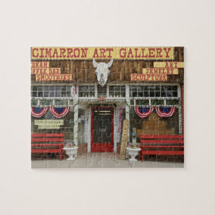New Mexico, Cimarron. Cimarron kunstgalerie, New Legpuzzel