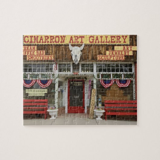 New Mexico, Cimarron. Cimarron kunstgalerie, New Legpuzzel (Horizontaal)