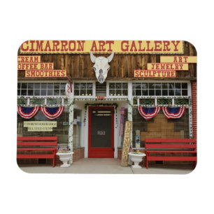 New Mexico, Cimarron. Cimarron kunstgalerie, Nieuw Magneet