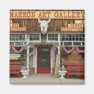 New Mexico, Cimarron. Cimarron kunstgalerie, Nieuw Magneet