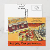 New Mexico, Coronado Cafe, Socorro Briefkaart (Voorkant / Achterkant)
