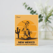 New Mexico  Cowboy Reizen Briefkaart (Staand voorkant)