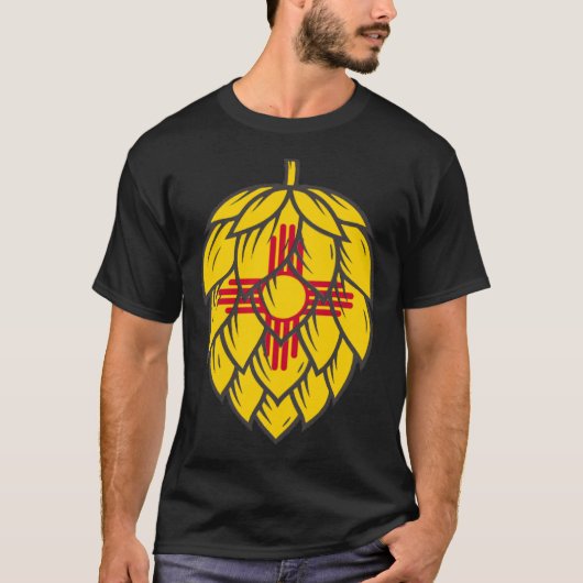 New Mexico Craft Beer Hop Cones T-shirt (Voorkant)