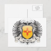 New Mexico Crest Briefkaart (Voorkant / Achterkant)