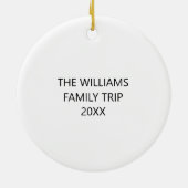 New Mexico Custom Family Trip Keepsake Kerstmis Keramisch Ornament (Achterkant)