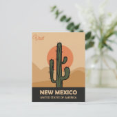  New Mexico Desert Cactus Travel Briefkaart (Staand voorkant)